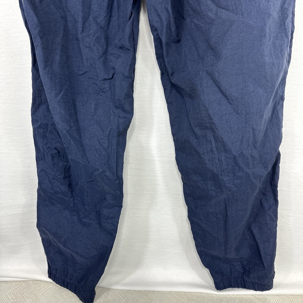 Vintage‎ Nike Track Pants Men's Large Navy Blue Swoosh Windbreaker Y2K 90s - Picture 10 of 11